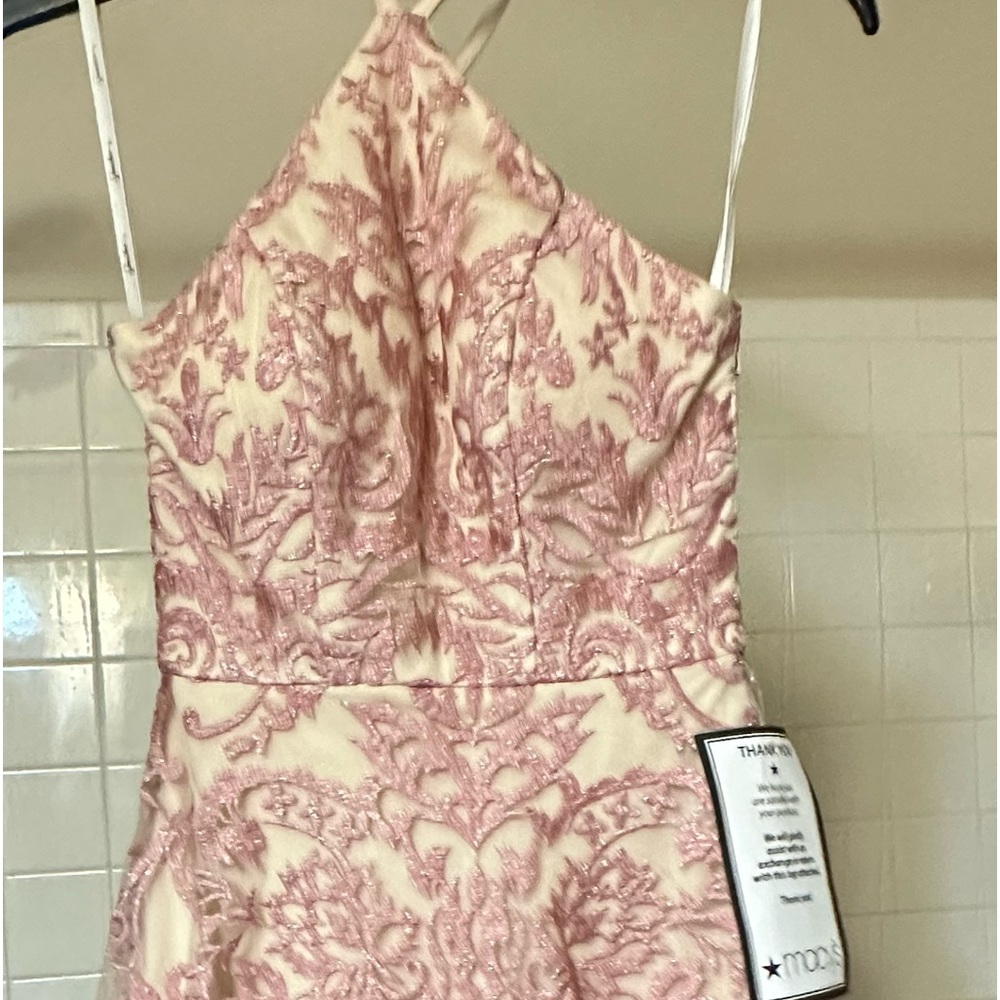 Champagne and rose color prom/dance dress. New with tags
